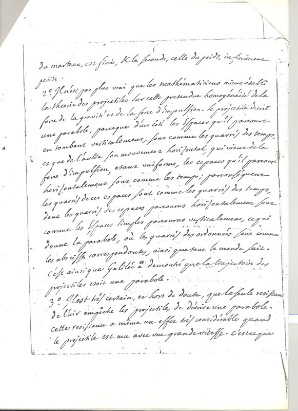 Lettre de D'Alembert à Caracciolo, 10 septembre 1781 Lettre de D'Alembert à Caracciolo, 10 septembre 1781