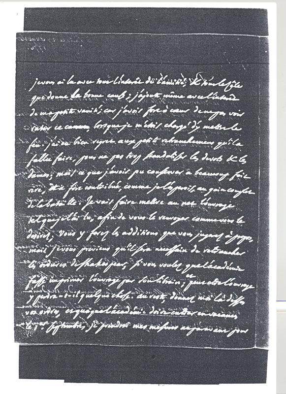 Lettre de D'Alembert à Voltaire, 27 août 1776 Lettre de D'Alembert à Voltaire, 27 août 1776