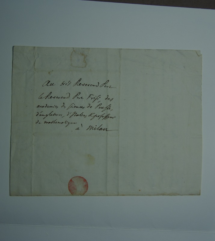 Lettre de D'Alembert à Frisi, 11 juin 1769 Lettre de D'Alembert à Frisi, 11 juin 1769