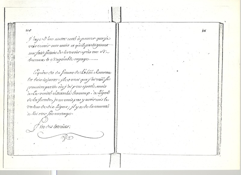 Lettre de D'Alembert à Mlle Lespinasse, 3 septembre 1763 Lettre de D'Alembert à Mlle Lespinasse, 3 septembre 1763