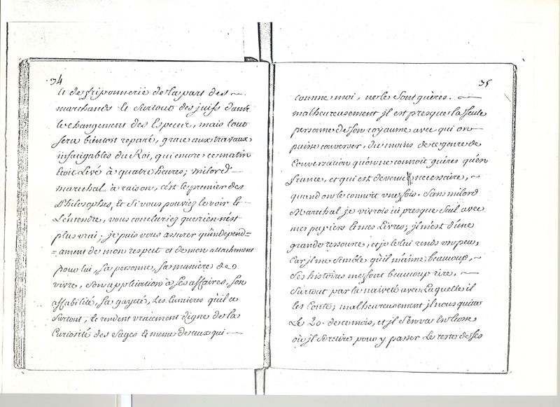 Lettre de D'Alembert à Mlle Lespinasse, 1er juillet 1763 Lettre de D'Alembert à Mlle Lespinasse, 1er juillet 1763