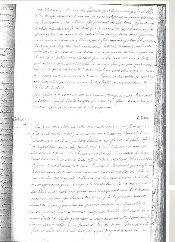 Lettre de D'Alembert à Maupertuis, 31 octobre 1753 Lettre de D'Alembert à Maupertuis, 31 octobre 1753