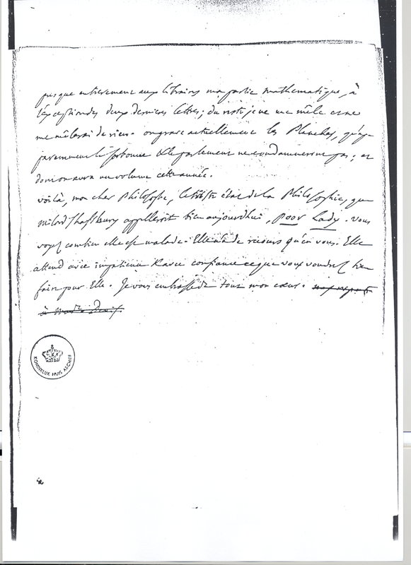 Lettre de D'Alembert à Voltaire, 6 mai 1760 Lettre de D'Alembert à Voltaire, 6 mai 1760