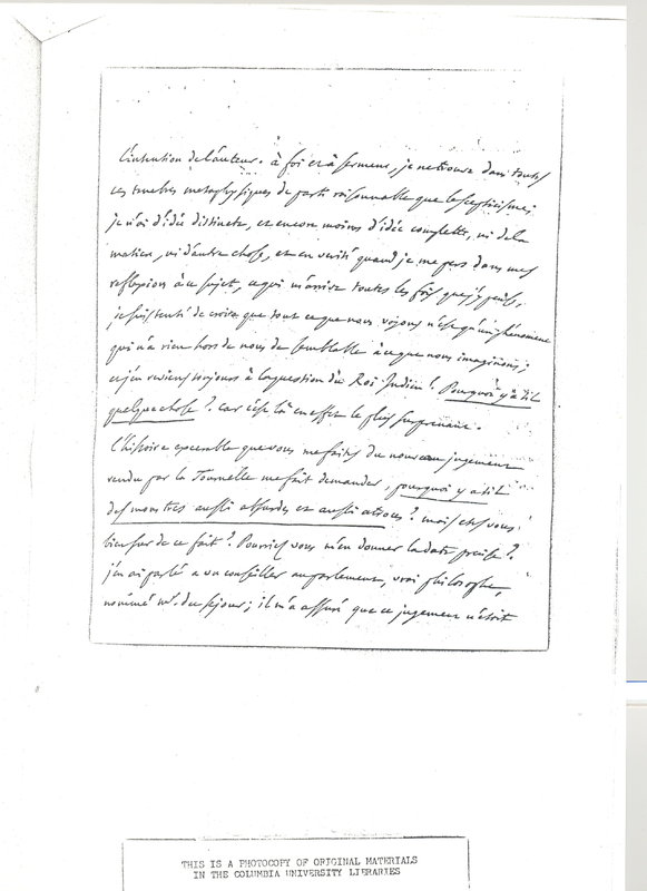 Lettre de D'Alembert à Voltaire, 29 août 1769 Lettre de D'Alembert à Voltaire, 29 août 1769