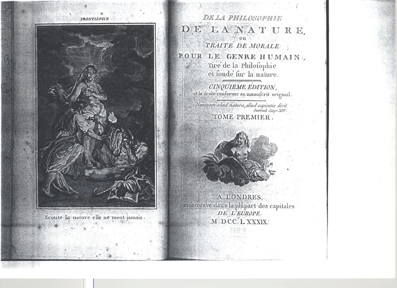 Lettre de D'Alembert à Delisle de Sales, janvier 1782 Lettre de D'Alembert à Delisle de Sales, janvier 1782