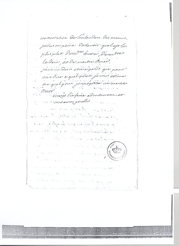 Lettre de Voltaire à D'Alembert, 31 mai 1761 Lettre de Voltaire à D'Alembert, 31 mai 1761