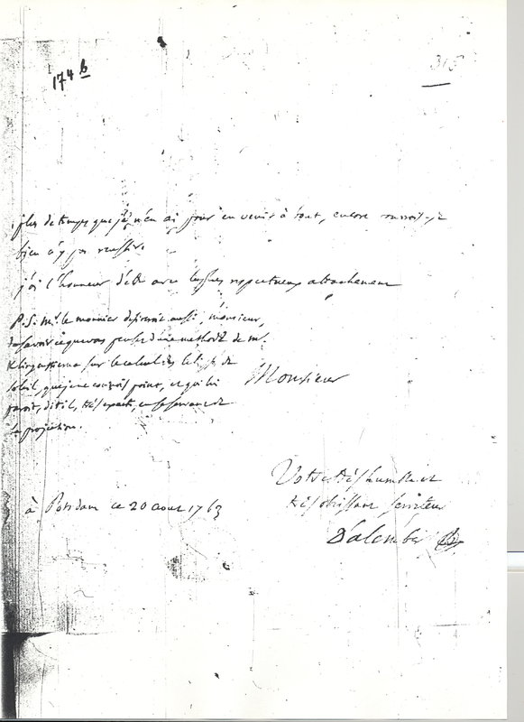 Lettre de D'Alembert à Euler Leonhard, 20 août 1763 Lettre de D'Alembert à Euler Leonhard, 20 août 1763