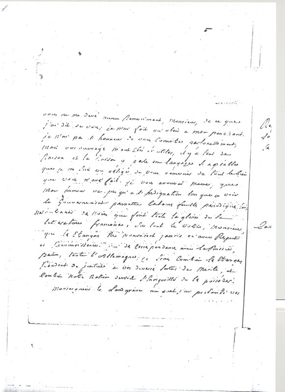 Lettre de Luchet à D'Alembert, 17 mars 1781 Lettre de Luchet à D'Alembert, 17 mars 1781