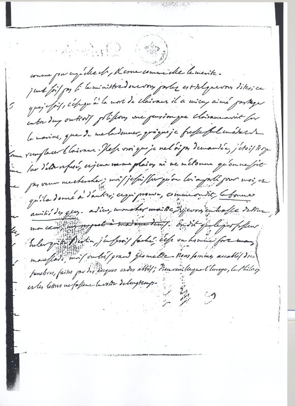 Lettre de D'Alembert à Voltaire, 3 mars 1766 Lettre de D'Alembert à Voltaire, 3 mars 1766