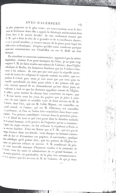 Lettre de D'Alembert à Frédéric II, 14 avril 1780 Lettre de D'Alembert à Frédéric II, 14 avril 1780