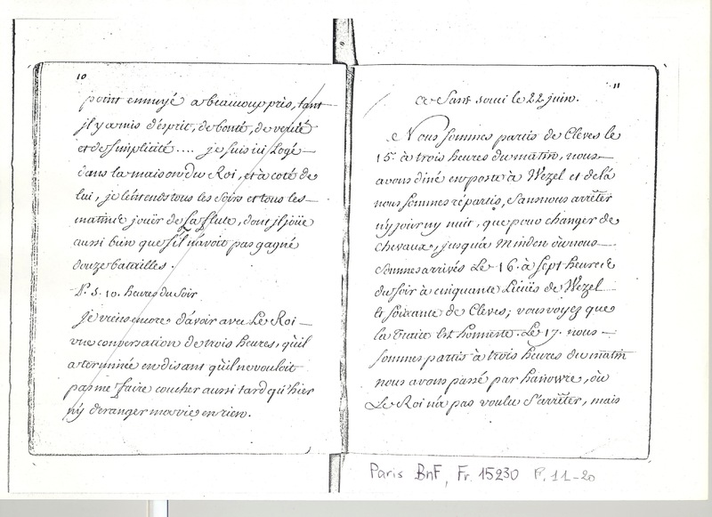Lettre de D'Alembert à Mlle Lespinasse, 22 juin 1763 Lettre de D'Alembert à Mlle Lespinasse, 22 juin 1763