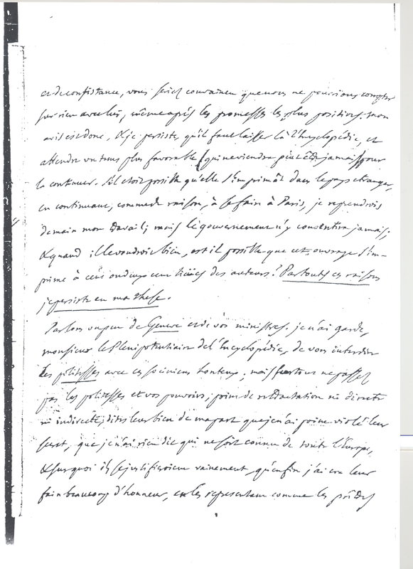 Lettre de D'Alembert à Voltaire, 28 janvier 1758 Lettre de D'Alembert à Voltaire, 28 janvier 1758