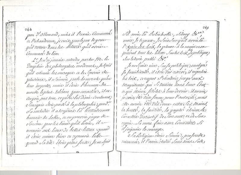Lettre de Angiviller à D'Alembert, février 1766 Lettre de Angiviller à D'Alembert, février 1766