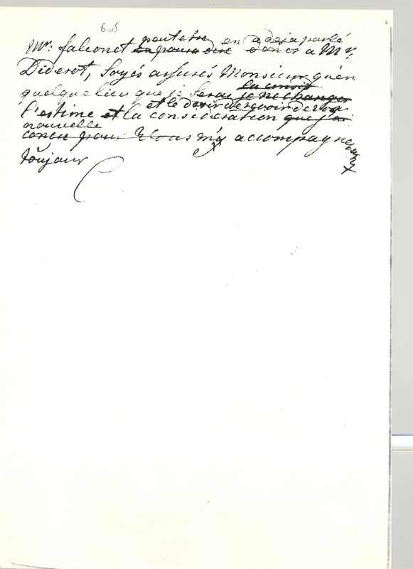 Lettre de Catherine II à D'Alembert, 3 février 1767 Lettre de Catherine II à D'Alembert, 3 février 1767