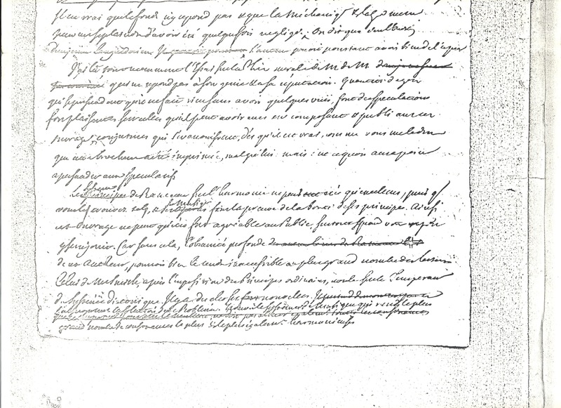 Lettre de Cramer à D'Alembert, 25 janvier 1750 Lettre de Cramer à D'Alembert, 25 janvier 1750