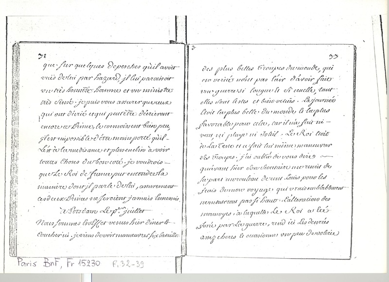 Lettre de D'Alembert à Mlle Lespinasse, 1er juillet 1763 Lettre de D'Alembert à Mlle Lespinasse, 1er juillet 1763