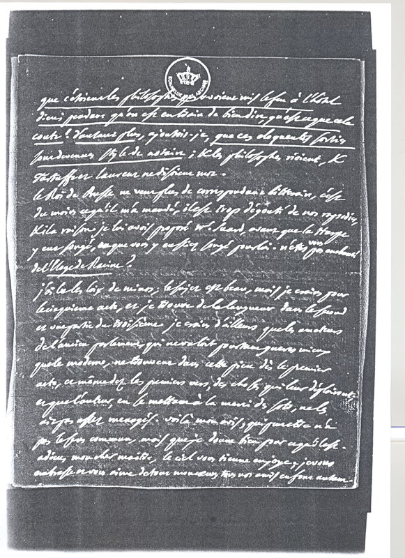 Lettre de D'Alembert à Voltaire, 9 janvier 1773 Lettre de D'Alembert à Voltaire, 9 janvier 1773