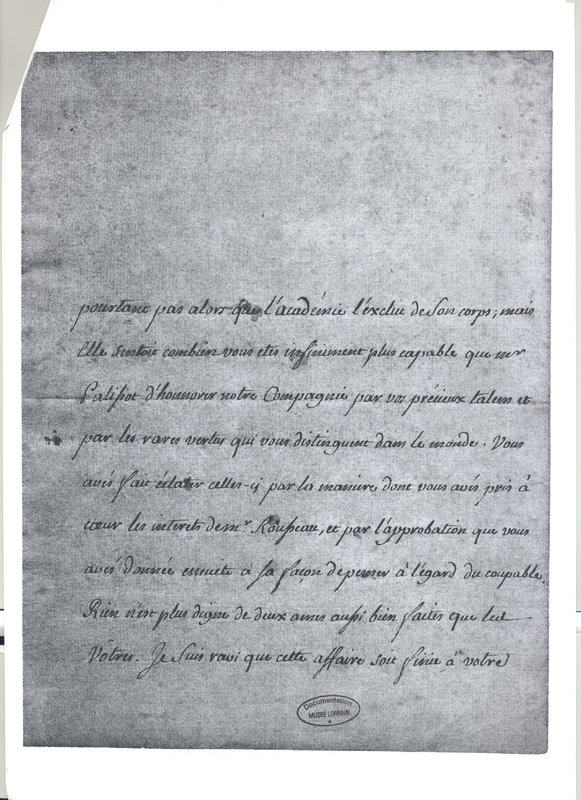 Lettre de Solignac à D'Alembert, 6 janvier 1756 Lettre de Solignac à D'Alembert, 6 janvier 1756