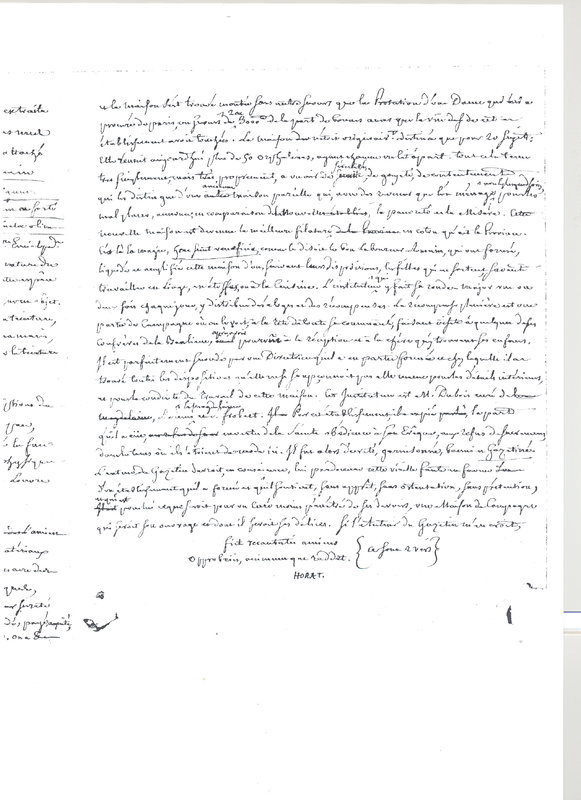 Lettre de Grosley à D'Alembert, avril 1781 Lettre de Grosley à D'Alembert, avril 1781