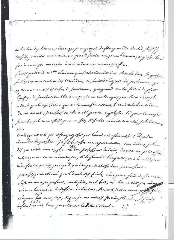 Lettre de D'Alembert à Voltaire, 19 mai 1761 Lettre de D'Alembert à Voltaire, 19 mai 1761