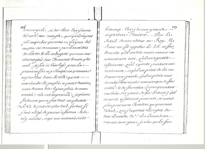Lettre de D'Alembert à Mlle Lespinasse, 3 septembre 1763 Lettre de D'Alembert à Mlle Lespinasse, 3 septembre 1763