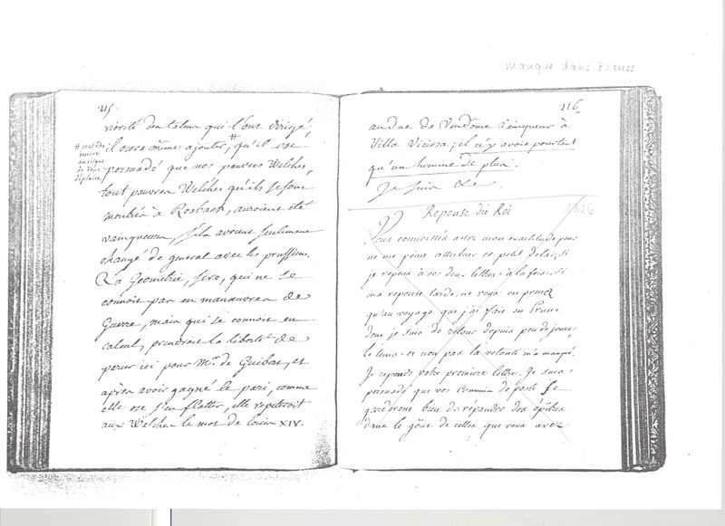 Lettre de D'Alembert à Frédéric II, 17 mai 1773 Lettre de D'Alembert à Frédéric II, 17 mai 1773