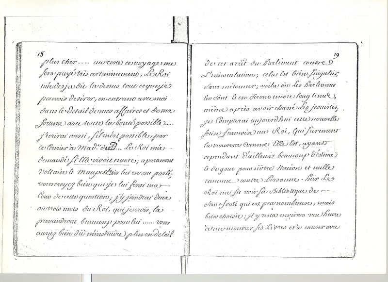 Lettre de D'Alembert à Mlle Lespinasse, 22 juin 1763 Lettre de D'Alembert à Mlle Lespinasse, 22 juin 1763