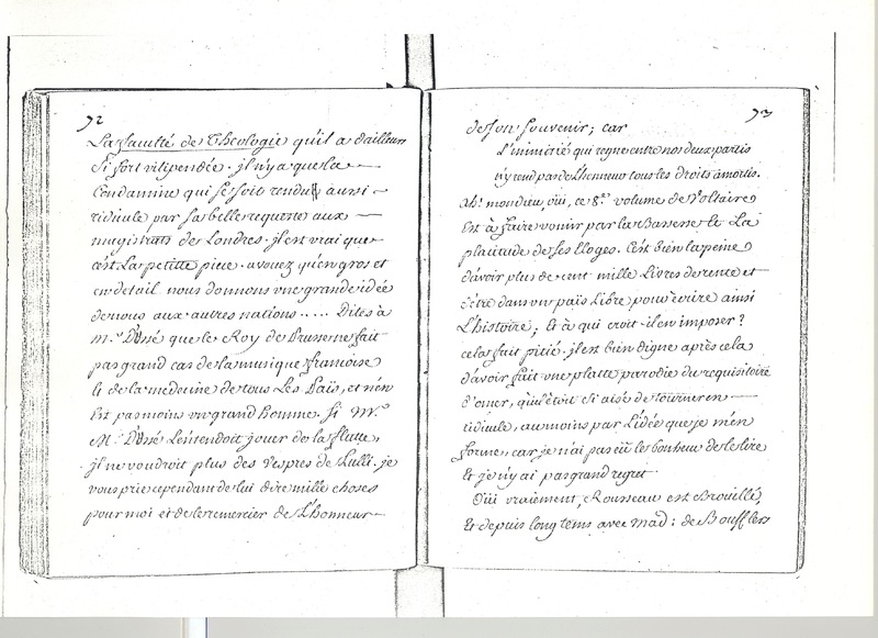 Lettre de D'Alembert à Mlle Lespinasse, 25 juillet 1763 Lettre de D'Alembert à Mlle Lespinasse, 25 juillet 1763