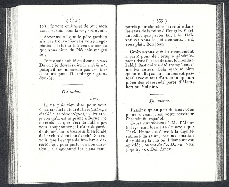 Lettre de Keith à D'Alembert, 4 février 1765 Lettre de Keith à D'Alembert, 4 février 1765