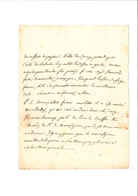 Lettre de D'Alembert à Mme de Crequÿ (Froullay), février 1751 Lettre de D'Alembert à Mme de Crequÿ (Froullay), février 1751