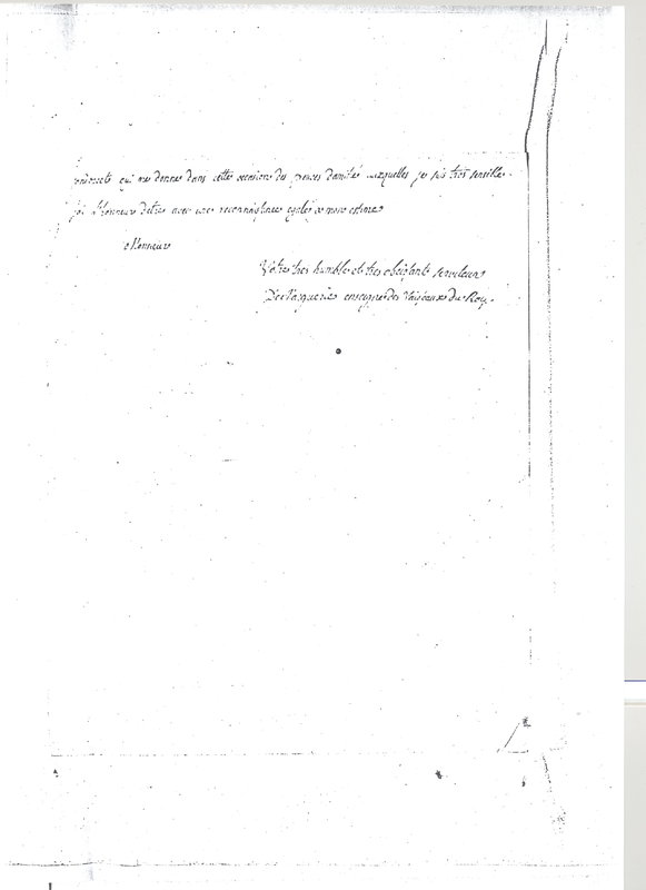 Lettre de Marguerie à D'Alembert, 20 mars 1773 Lettre de Marguerie à D'Alembert, 20 mars 1773