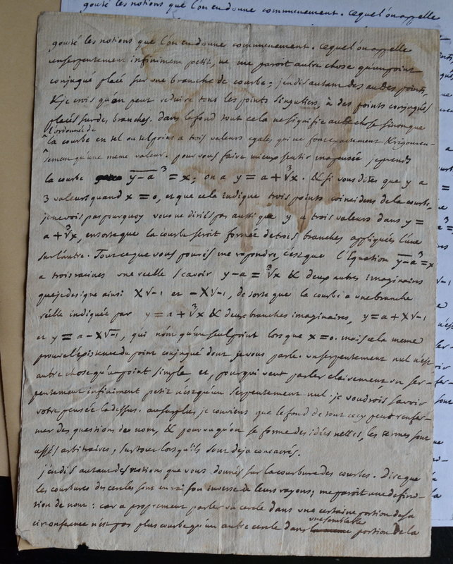 Lettre de D'Alembert à Cramer, juillet 1750 Lettre de D'Alembert à Cramer, juillet 1750