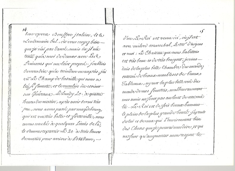 Lettre de D'Alembert à Mlle Lespinasse, 22 juin 1763 Lettre de D'Alembert à Mlle Lespinasse, 22 juin 1763