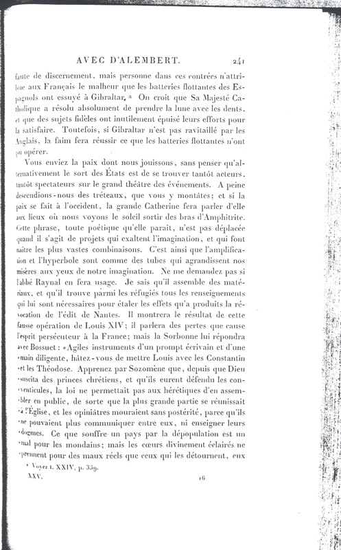 Lettre de Frédéric II à D'Alembert, 30 octobre 1782 Lettre de Frédéric II à D'Alembert, 30 octobre 1782