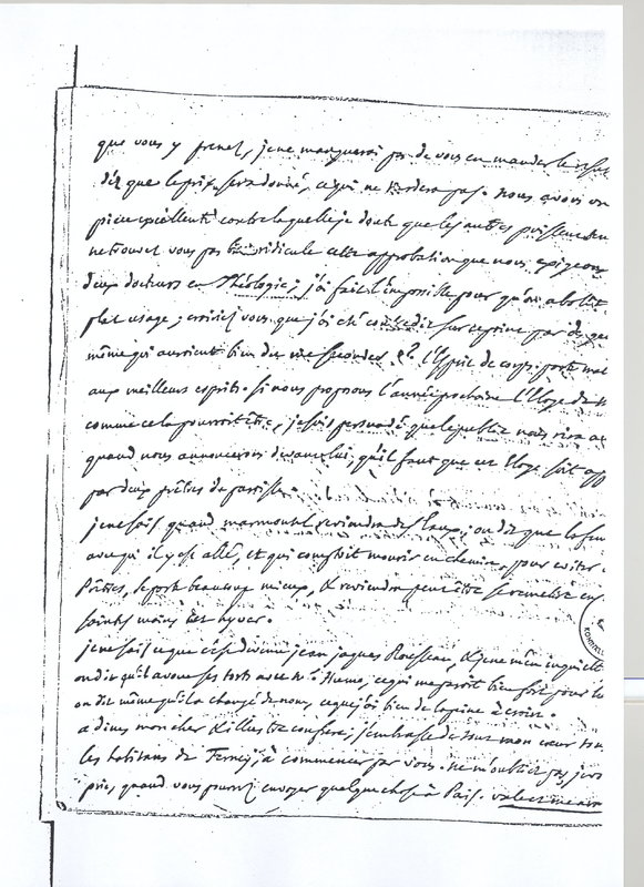 Lettre de D'Alembert à Voltaire, 14 juillet 1767 Lettre de D'Alembert à Voltaire, 14 juillet 1767