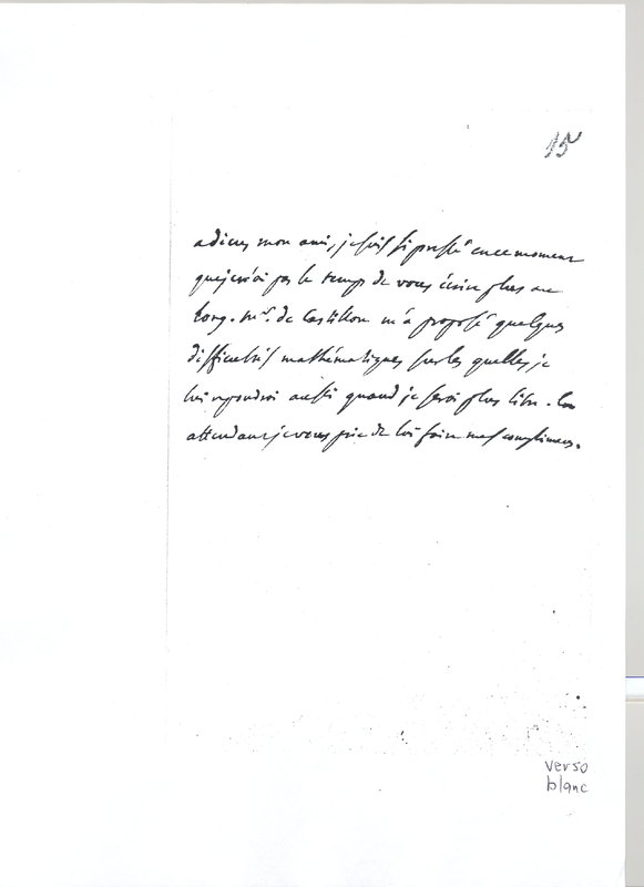 Lettre de D'Alembert à Catt, 26 mai 1766 Lettre de D'Alembert à Catt, 26 mai 1766