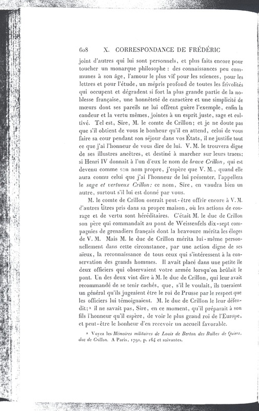 Lettre de D'Alembert à Frédéric II, 27 septembre 1773 Lettre de D'Alembert à Frédéric II, 27 septembre 1773