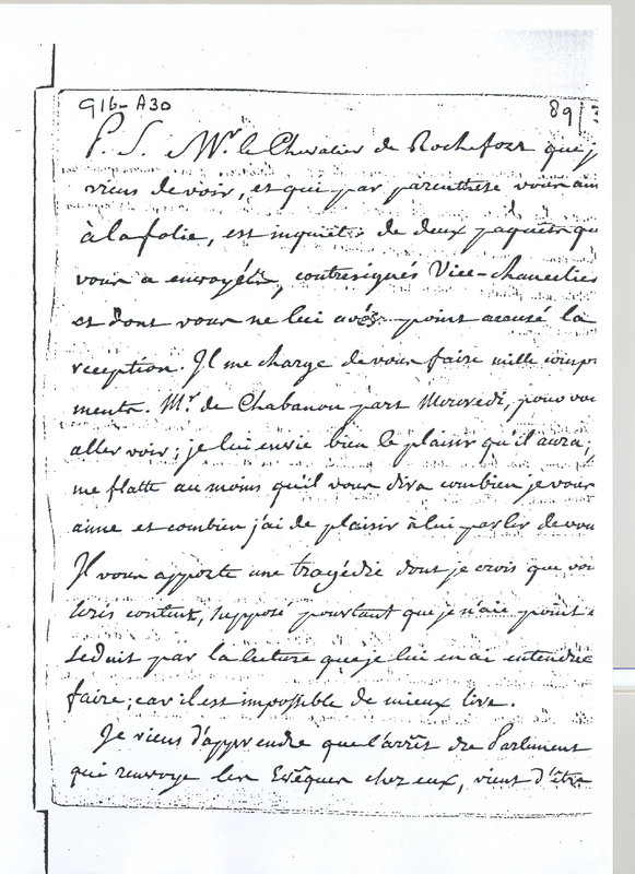 Lettre de D'Alembert à Voltaire, 4 mai 1767 Lettre de D'Alembert à Voltaire, 4 mai 1767