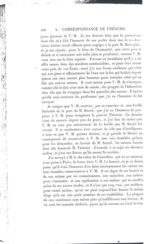 Lettre de D'Alembert à Frédéric II, 20 novembre 1772 Lettre de D'Alembert à Frédéric II, 20 novembre 1772