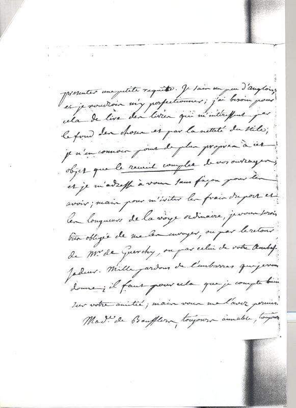 Lettre de D'Alembert et Mlle de Lespinasse à Hume David, 8 juin 1767 Lettre de D'Alembert et Mlle de Lespinasse à Hume David, 8 juin 1767