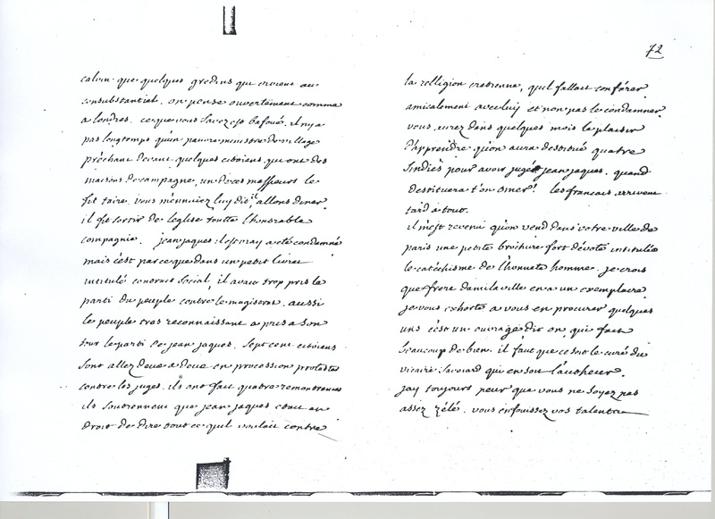 Lettre de Voltaire à D'Alembert, 28 septembre 1763 Lettre de Voltaire à D'Alembert, 28 septembre 1763