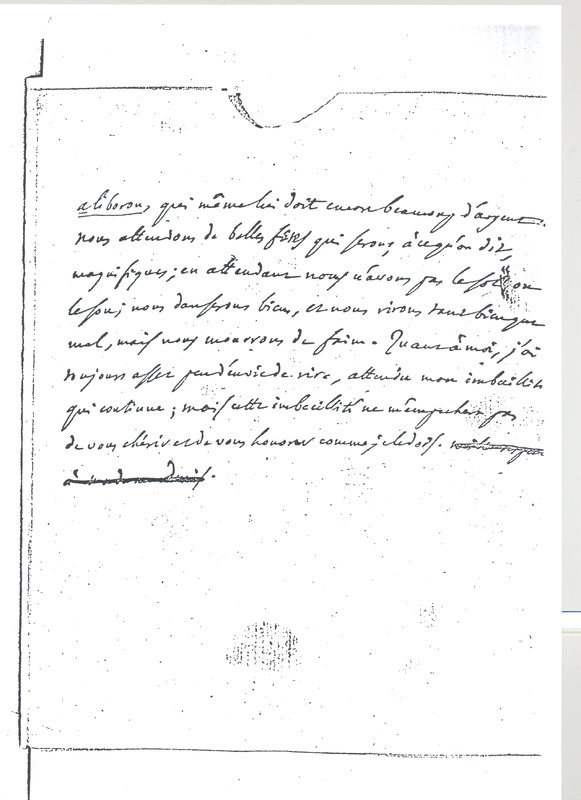 Lettre de D'Alembert à Voltaire, 12 avril 1770 Lettre de D'Alembert à Voltaire, 12 avril 1770