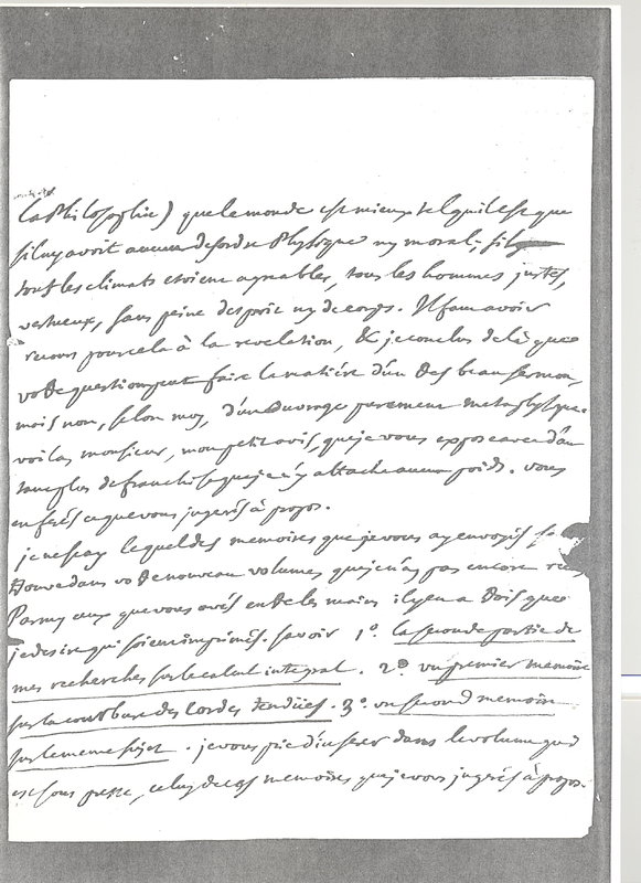 Lettre de D'Alembert à Formey, 12 novembre 1749 Lettre de D'Alembert à Formey, 12 novembre 1749