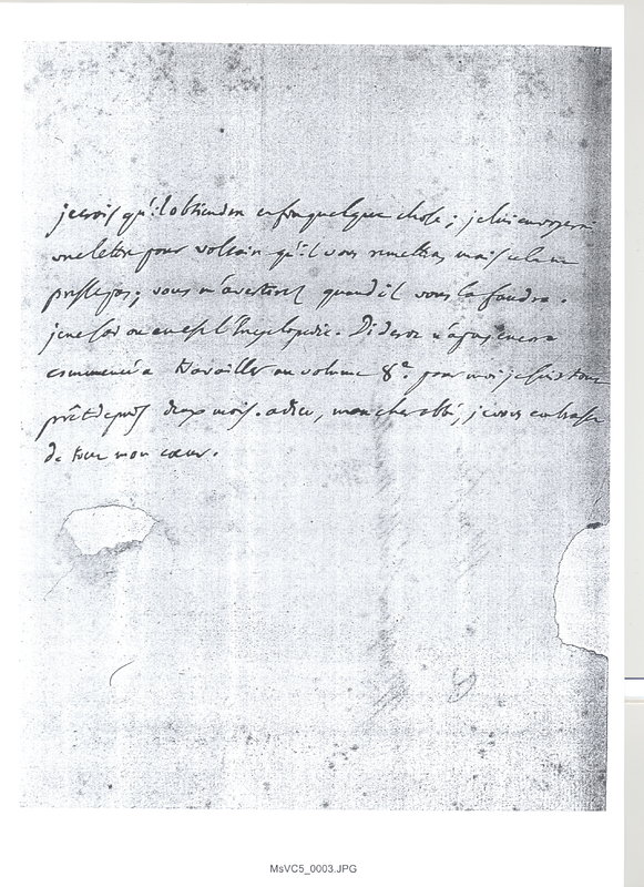 Lettre de D'Alembert à Morellet, 14 août 1758 Lettre de D'Alembert à Morellet, 14 août 1758