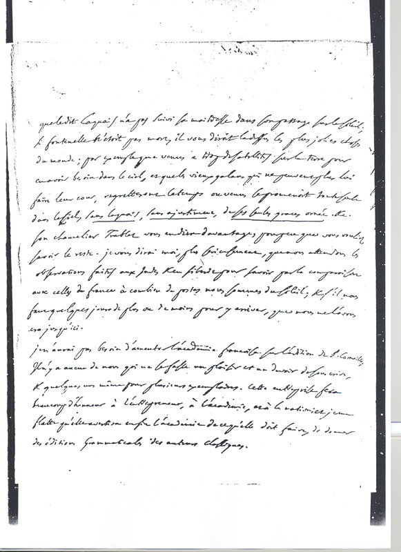 Lettre de D'Alembert à Voltaire, 9 juillet 1761 Lettre de D'Alembert à Voltaire, 9 juillet 1761