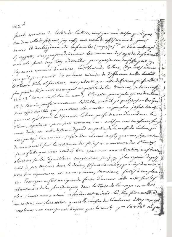 Lettre de D'Alembert à Euler Leonhard, 27 octobre 1748 Lettre de D'Alembert à Euler Leonhard, 27 octobre 1748