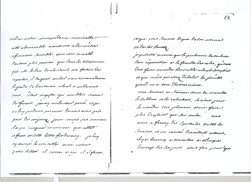 Lettre de Voltaire à D'Alembert, 1er novembre 1762 Lettre de Voltaire à D'Alembert, 1er novembre 1762