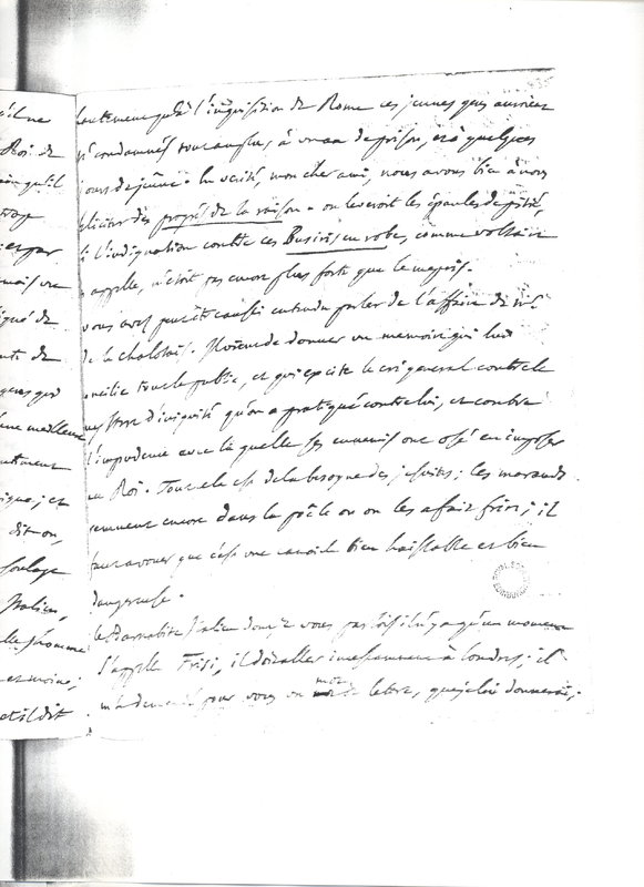 Lettre de D'Alembert à Hume David, 4 août 1766