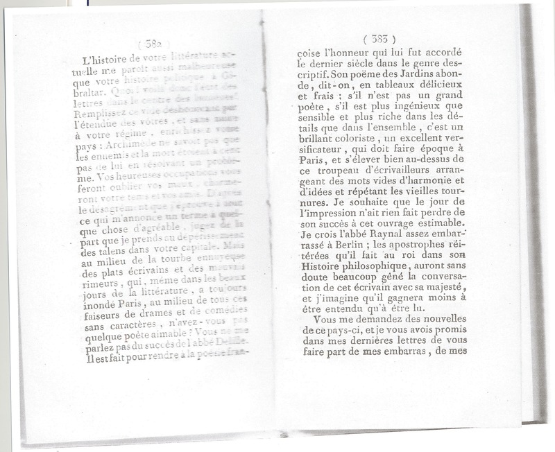 Lettre de Caracciolo à D'Alembert, 1er octobre 1782 Lettre de Caracciolo à D'Alembert, 1er octobre 1782