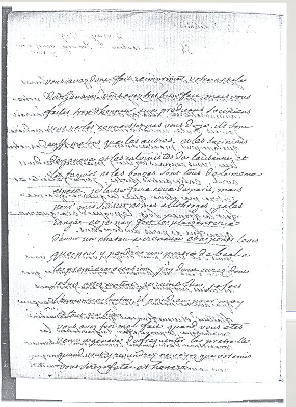 Lettre de Voltaire à D'Alembert, 4 mai 1759 Lettre de Voltaire à D'Alembert, 4 mai 1759
